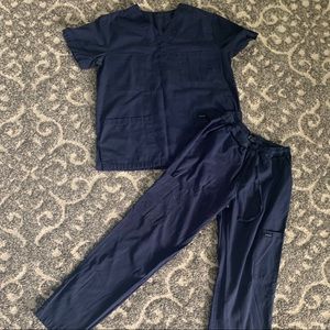 Navy blue dagacci scrub set